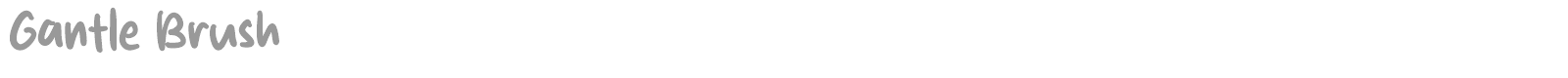 Gantle Brush font preview